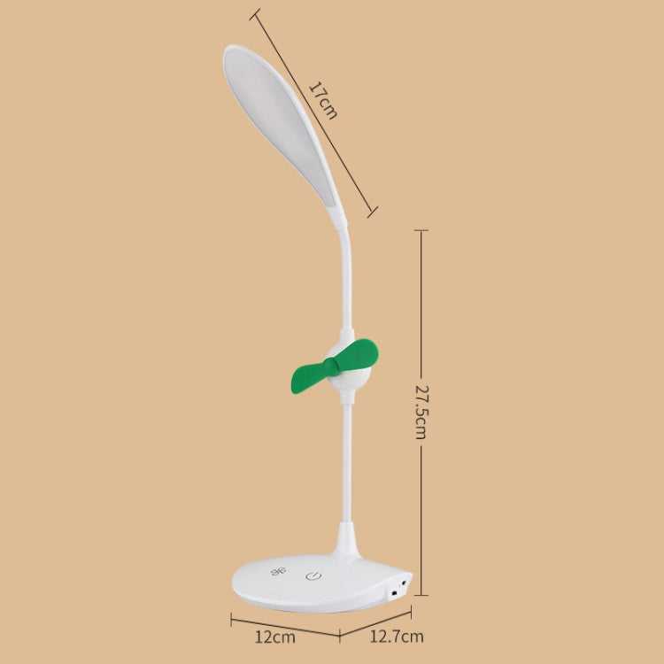 WS-8010 LED Fan Desk Lamp Bedside Desk USB Folding Desk Lamp — Ring