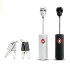 Customs Lock Wire Rope Padlock Skull Customs Code Lock