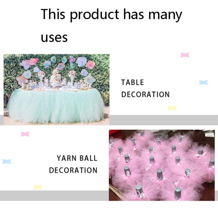 Glitter Rainbow Net Yarn Roll for Photo Background / Desktop Decoration / Skirt, Length: 9m, Width: 15cm