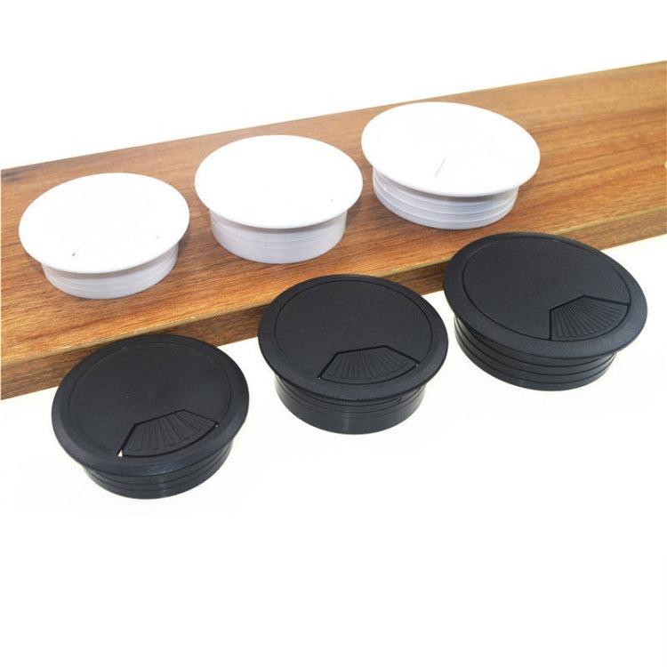 ABS Plastic Round Cable Box Computer Desk Cable Hole Cover, Specification: 80mm (White) — view 10