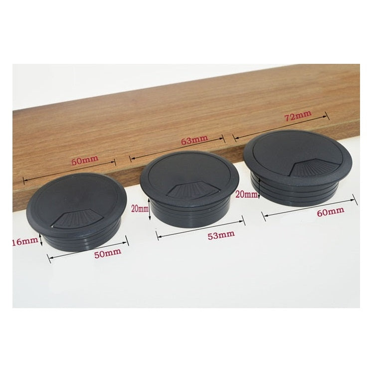 ABS Plastic Round Cable Box Computer Desk Cable Hole Cover, Specification: 80mm (White) — view 12