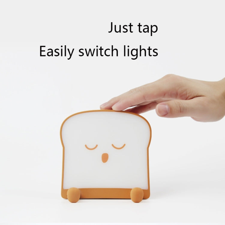 F-L-01 Toast Bread Night Light With Mobile Phone Holder Children Bedroom Timing Sleep Light — view 9