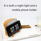 F-L-01 Toast Bread Night Light With Mobile Phone Holder Children Bedroom Timing Sleep Light — view 10