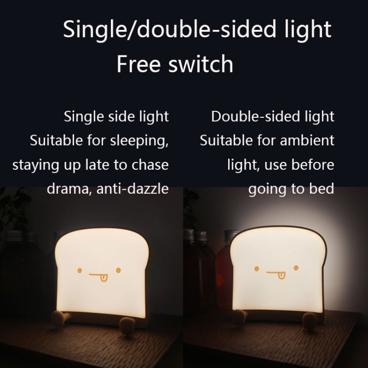 F-L-01 Toast Bread Night Light With Mobile Phone Holder Children Bedroom Timing Sleep Light — view 11