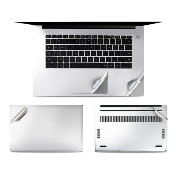 4 In 1 0.2mm Metal Texture Upper Cover Film + Bottom Cover Film + Full-Support Film + Touchpad Film Laptop Body Protective Film Sticker Set