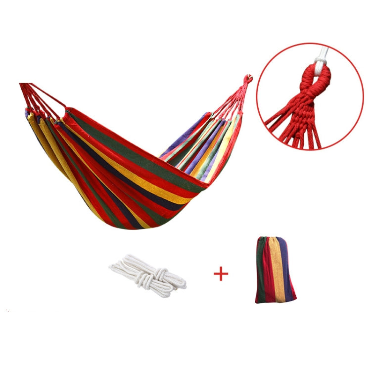 Thick Canvas Hammock Field Rollover Prevention Outdoor Hammock Swing