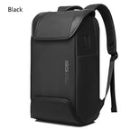 BANGE Men Anti-Theft Backpack Waterproof Large-Capacity Backpack Computer Bag — Black