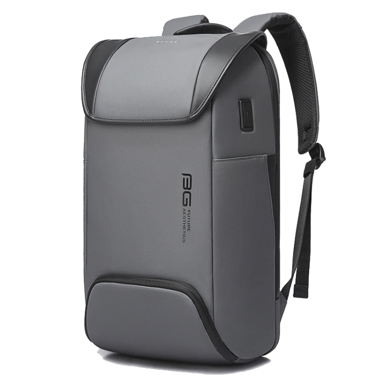 BANGE Men Anti-Theft Backpack Waterproof Large-Capacity Backpack Computer Bag — Gray