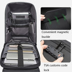 BANGE Men Anti-Theft Backpack Waterproof Large-Capacity Backpack Computer Bag — view 8