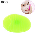 10pcs Cleaning Pad Wash Face Facial Exfoliating Brush SPA Skin Scrub Cleanser Tool