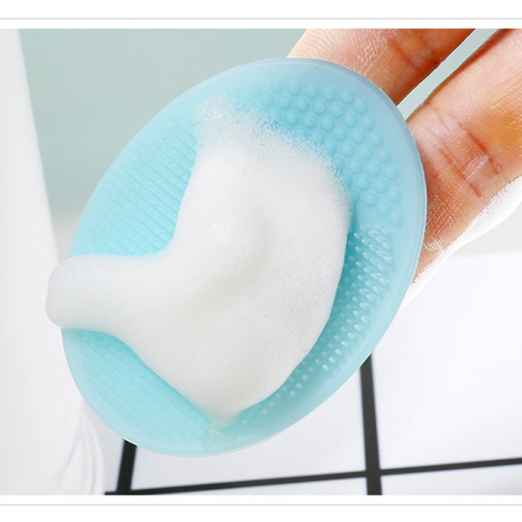 10pcs Cleaning Pad Wash Face Facial Exfoliating Brush SPA Skin Scrub Cleanser Tool