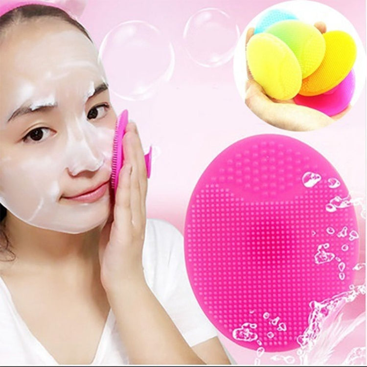 10pcs Cleaning Pad Wash Face Facial Exfoliating Brush SPA Skin Scrub Cleanser Tool