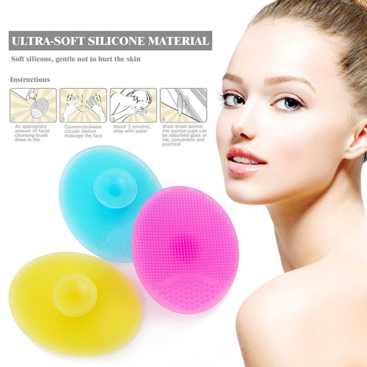 10pcs Cleaning Pad Wash Face Facial Exfoliating Brush SPA Skin Scrub Cleanser Tool
