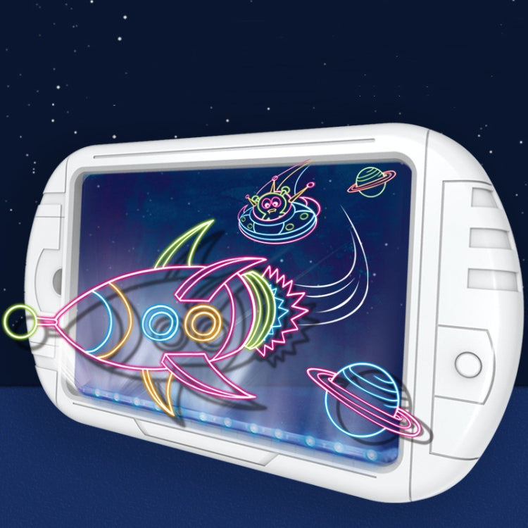 3D Fluorescent Drawing Board Magic Luminous Three-Dimensional Writing Board Graffiti Board Lighting Puzzle Children Drawing Board, Style: — view 13