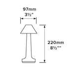 JB-TD001 LED Touch Table Lamp Cafe Restaurant Decoration Night Light — Red Copper