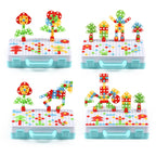 Children Screw-Tightening Electric Drill Toy Manual Assembly Toolbox, Style: — view 21