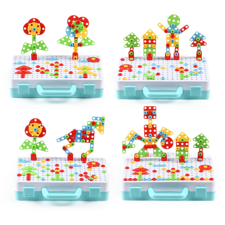 Children Screw-Tightening Electric Drill Toy Manual Assembly Toolbox, Style: — view 21