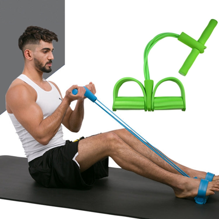 Multifunctional Four-Tube Pedal Puller Pedal Elastic Rope Sit-Ups Aid Abdomen Fitness Equipment