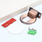 Zinc Alloy Non-Perforated Suction Silent Strong Magnetic Door Stopper — Red Ancient