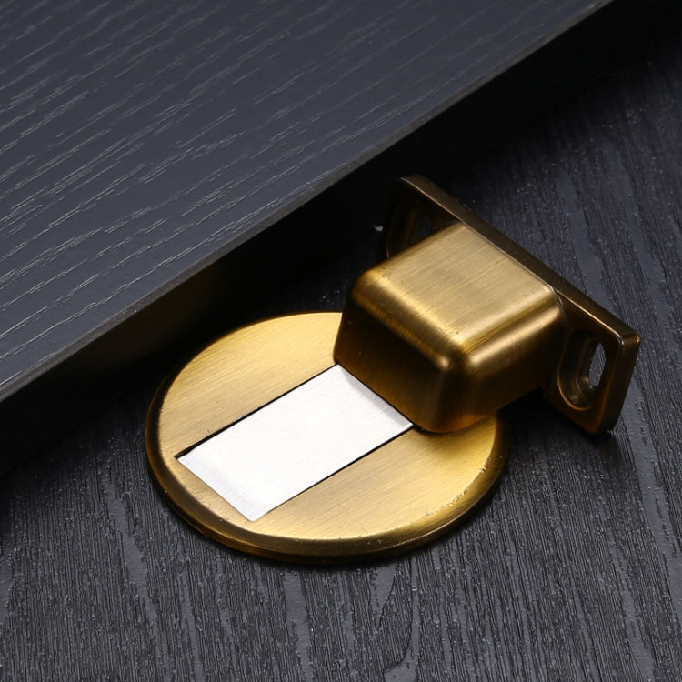 Zinc Alloy Non-Perforated Suction Silent Strong Magnetic Door Stopper — Yellow