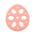 M010093 Silicone Lotus Root Tablets Baby Soothing Teether Children Molars Toys Maternal And Child Supplies, Colour: Beige With Lanyard