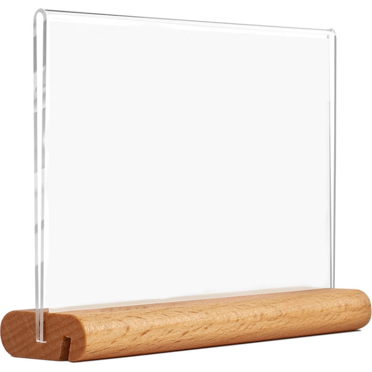 Acrylic Tabletop Vertical Display Brand Supermarket Price Tag, Specification: 100x150mm — 120x80mm