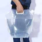 Foldable Water Bag Outdoor Sports Camping Hiking Storge Water Bucket Picnic Water Container Lifting Carrier Water Bag