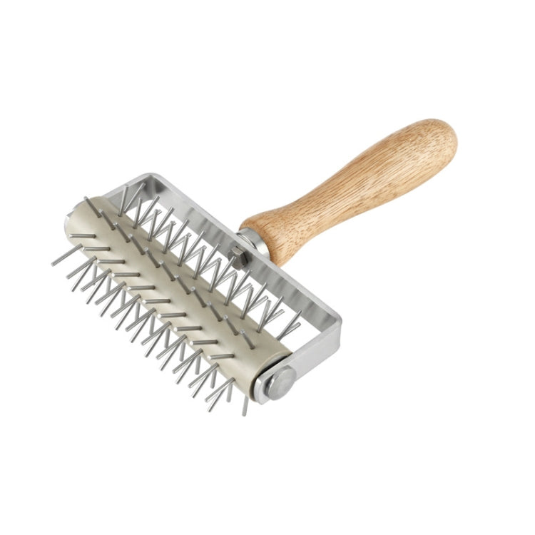 Stainless Steel Rolling Pin Pizza Puncher Snacks Baking Utensils