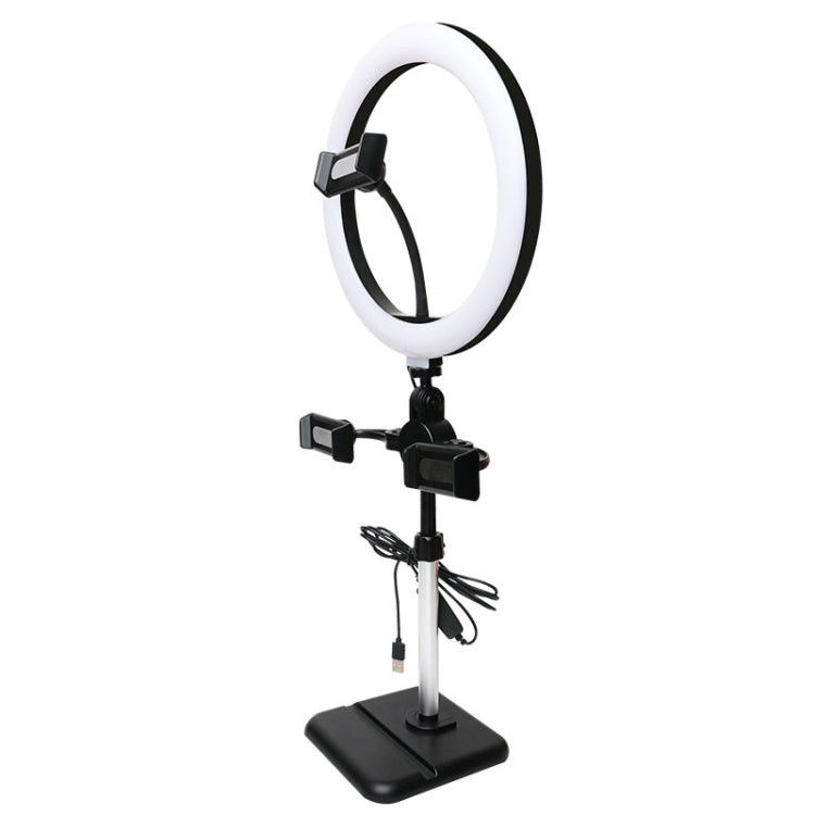 Telescopic Adjustment Live Frame Desktop Tablet Mobile Phone Bracket, Specification: — K05 Flat Plate  (White Gray)