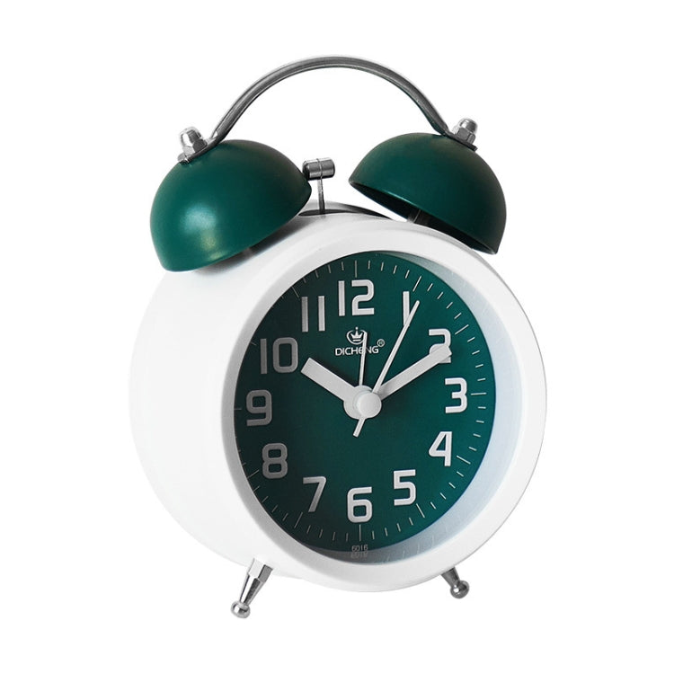 6016 Simple Bell Small Alarm Clock Students Learning Bedside Clock With Night Light