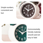 6016 Simple Bell Small Alarm Clock Students Learning Bedside Clock With Night Light