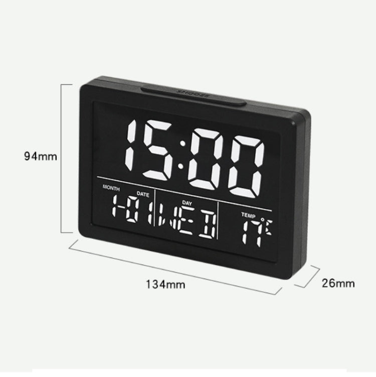 Large Screen LED Clock Bedside Multifunctional Electronic Alarm Clock