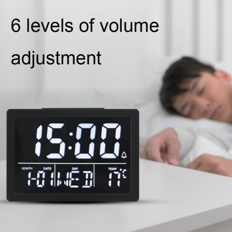 Large Screen LED Clock Bedside Multifunctional Electronic Alarm Clock