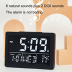 Large Screen LED Clock Bedside Multifunctional Electronic Alarm Clock
