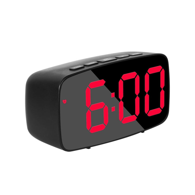 Mirror Bedside Alarm Clock Battery Plug-In Dual-Purpose LED Clock