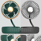 F303 Car USB Fan 12/24V Car Shake Head Fan