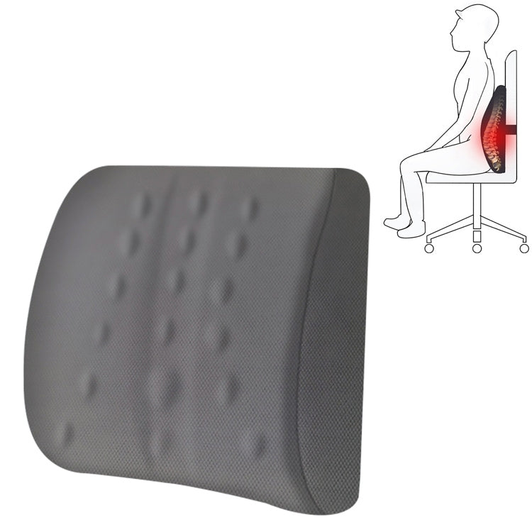 Lumbar Cushion Office Maternity Seat Cushion Car Lumbar Memory Foam Lumbar Pillow, Style: — 3D Upgrade Core (Gray)