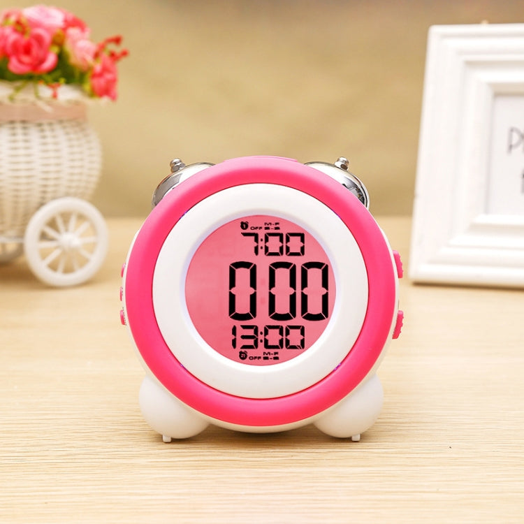 0705 Big Volume Simple Three-Dimensional LED Alarm Clock Mute Luminous Electronic Clock