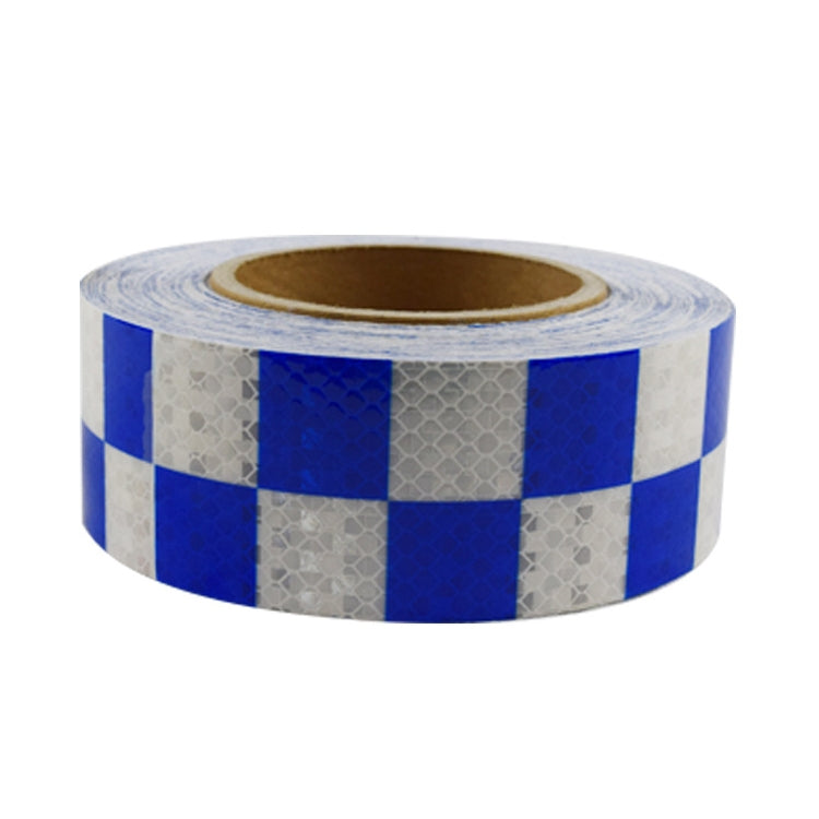 PVC Lattice Reflective Belt Generic Film Traffic Safety Facilities Anti-Collision Warning Stickers — Red White