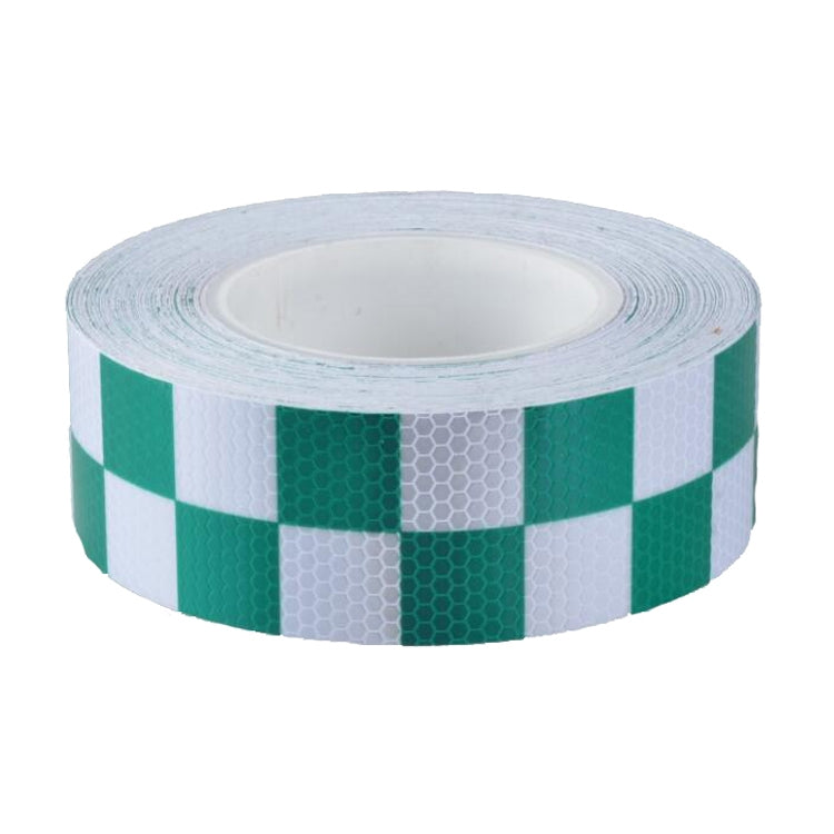 PVC Lattice Reflective Belt Generic Film Traffic Safety Facilities Anti-Collision Warning Stickers — Yellow Black