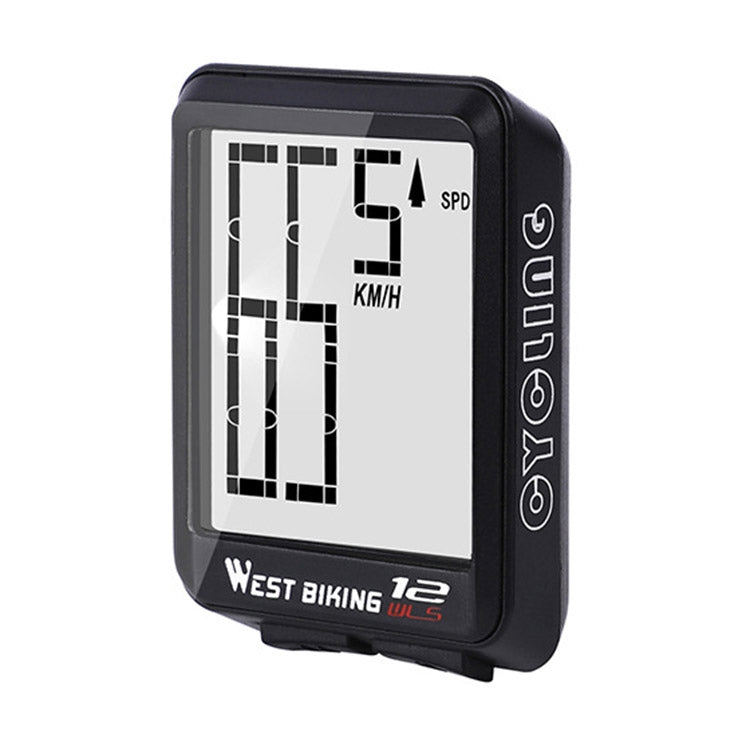 WEST BIKING Mountain Road Bike Wireless Big Character Table Big Screen Waterproof Night Light Speed Speedometer — Night Light Speed Speedometer(Green)