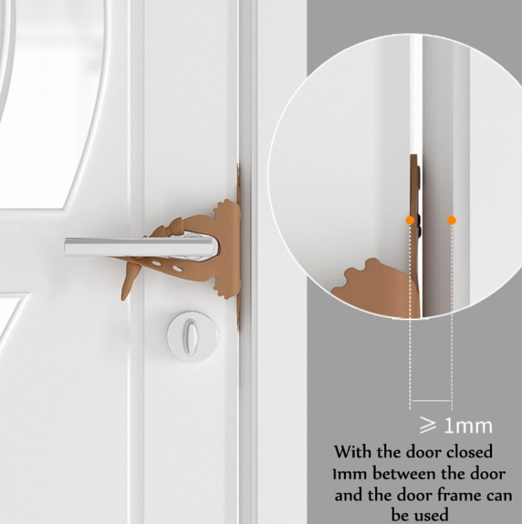 Cartoon Bear Bedroom Door Mute Lock Closed Door Anti-collision Protection Cushion
