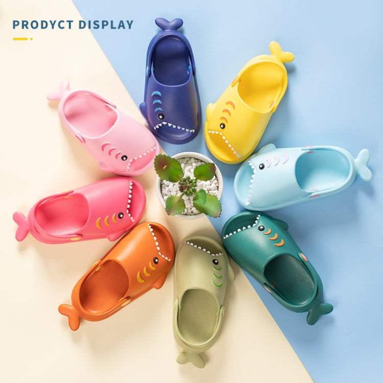 EVA Light Bottom Non-Slip Small Shark Slippers For Children