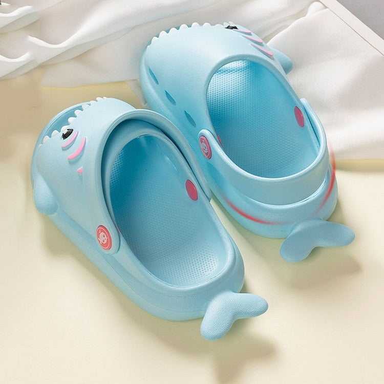 EVA Light Bottom Non-Slip Small Shark Slippers For Children