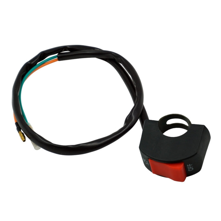 5 PCS Motorcycle Handlebar Tap Switch LED Headlight Break Extinguishing Fire Double Flash Switch — Black Button