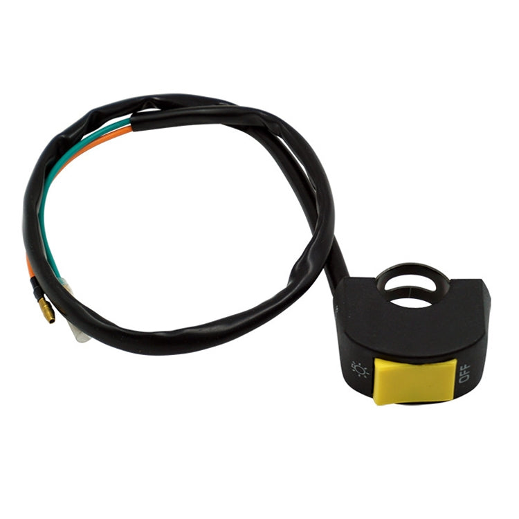 5 PCS Motorcycle Handlebar Tap Switch LED Headlight Break Extinguishing Fire Double Flash Switch — Blue Button