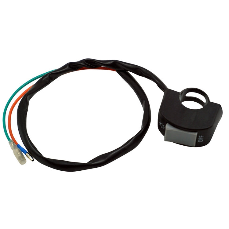 5 PCS Motorcycle Handlebar Tap Switch LED Headlight Break Extinguishing Fire Double Flash Switch — Yellow Btton