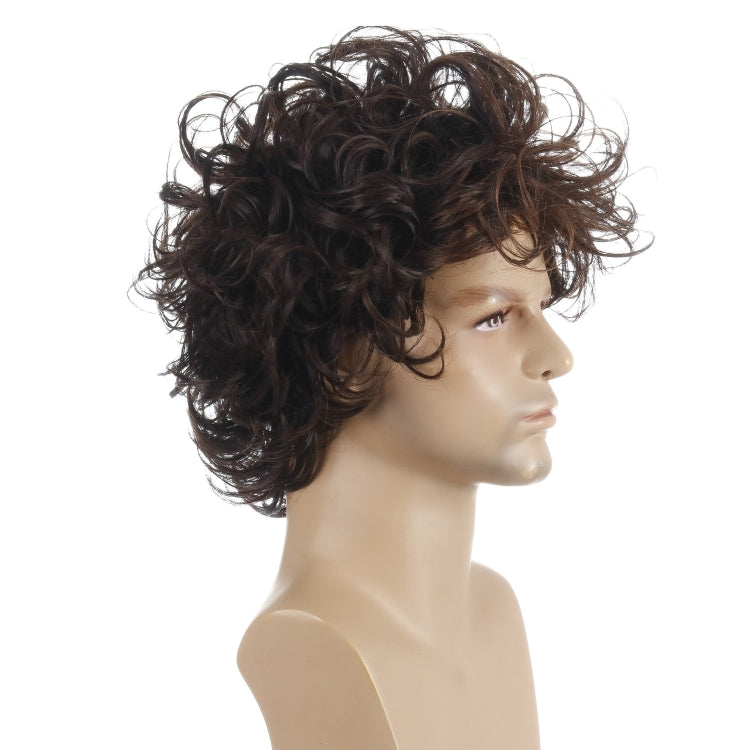 Men Fluffy Short Curly Wig Sets — view 6