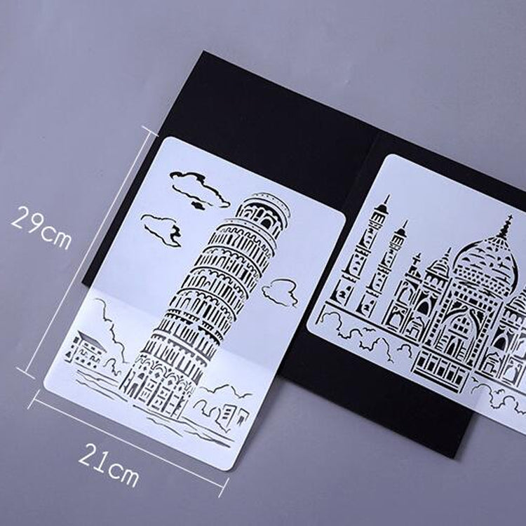 Painting Template Theme City A4 Label Template — view 14