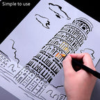 Painting Template Theme City A4 Label Template — view 19